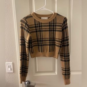MATCHING SET sweater and skirt (plaid pattern)